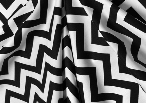  Ткань Zigzag Black Twill
